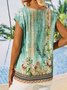 Women's Tank Top Floral Western Print Graphic Green Sleeveless for Vacation