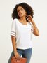 Cotton Asymmetrical Plain Casual Shirt