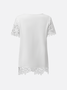 Lace Elegant Square Neck Shirt