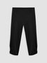 ANNIECLOTH Plain color, no pattern, hollow out metal circle, tight, high elastic waist pants, leggings and Capris