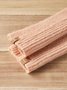 Casual Simple Mid-Length Cotton Striped Half Finger Gloves Clothes Matching Versatile Accessories