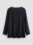 Plus size Long Sleeve Casual Tops