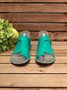 Women Casual Flat Heel Sandals Buckle Strap Open Toe Shoes