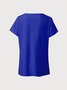 Women's Casual Burnt Design Short Sleeve T-Shirt