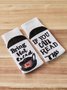 If You Can Read This Casual Letter Print Cotton Socks