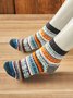 Vintage Ethnic Stripe Pattern Socks