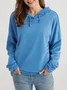 Women Plain Hoodie Regular Casual Sweatshirt