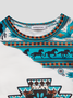 Women's Casual Aztec Tribal Sweatshirt