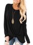 Long Sleeve Crew Neck Cotton Casual T-Shirts
