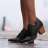 Women Vintage Ankle Boots Casual Chic Zipper Boots