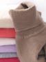Turtleneck Long Sleeve Wool Blend Sweaters