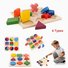 New Kid Baby Wooden Geometry Block Puzzle Montessori Early Learning Educational Toy
