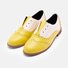 Color Block Oxford Shoes Casual PU Slip On Loafers