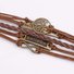 Women Classic Holiday Brown Alloy Casual Bracelets