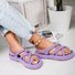 Women Criss Cross Lace-Up Casual Sandals