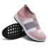 Plus Size Outdoor Slip On Sneakers Color Block Flyknit Trainers Sneakers