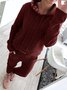 Letter Printed Hoodies Knitted Two Pieces Pants Sets Two Piece Sets