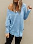 Knitted Long Sleeve Casual Top