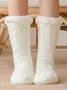 Plain Warm-keeping Socks