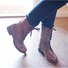 Women Winter Pu Low Heel Daily Boots
