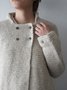 White Woven Casual Outerwear