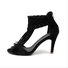 Women Elegant Summer Tassel High Heel Sandals