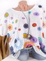 Short Sleeve Crew Neck Abstract Printed T-Shirts