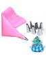 6Pcs Stainless Steel Pastry Nozzles for Cream with Pastry Bag