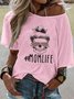 Printed Short Sleeve Casual Crew Neck T-Shirts