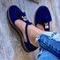 Hollow-Out Holiday Artificial Suede Loafers