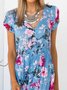Summer Floral Maxi Dress Plus Size Weaving Dress