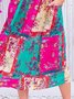 Floral Sleeveless Midi Dress Summer Pockets Plus Size Weaving Dress