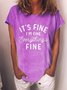 I am fine T-shirt