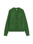 Green Casual Buttoned Knitted Cardigans