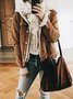 Long Sleeve Shawl Collar Cotton-Blend Vintage Jacket
