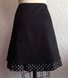 Black Cotton-Blend Sweet Skirt