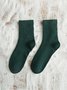 Plain Unisex Cotton Casual Underwear & Socks