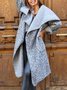 Shawl Collar Casual Fleece Coat