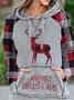 Animal Print Long Sleeves Christmas Sweatshirt