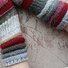 Outlander Inspired fashion accessories for Women Gift for Lady knit wool fingerless gloves Unmatched Hand Knit Striped