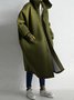 Shift Plain Casual Hoodie Trench coat