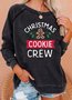 Christmas Cookie Ginger Crew Neck Long Sleeve Sweatshirt