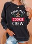 Christmas Cookie Ginger Crew Neck Long Sleeve Sweatshirts