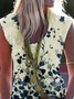 Cotton-Blend Casual Floral-Print Shirts & Tops