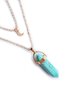 Natural Stone Moon Turquoise Gemstone Multilayer Necklace