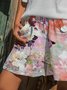 Polyester Cotton Floral Printed Pants