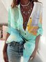 3/4 Sleeve Casual Blouse
