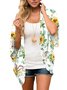 Floral outdoor sun protection jacket
