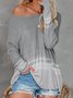 Casual Tie-Dye Long Sleeve Sweater
