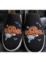 Halloween Pumpkin Monster Print Casual Canvas Shoes